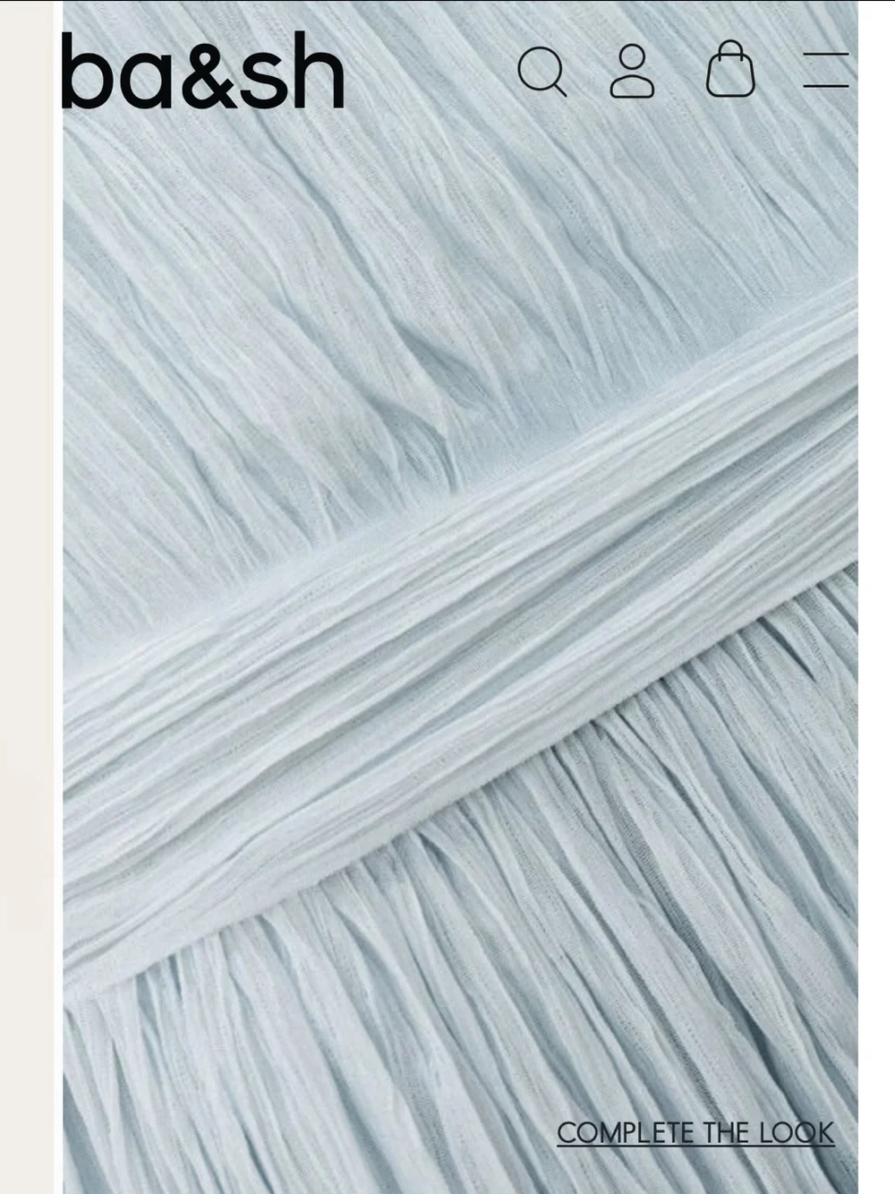 Ba&sh paris light blue tania gown